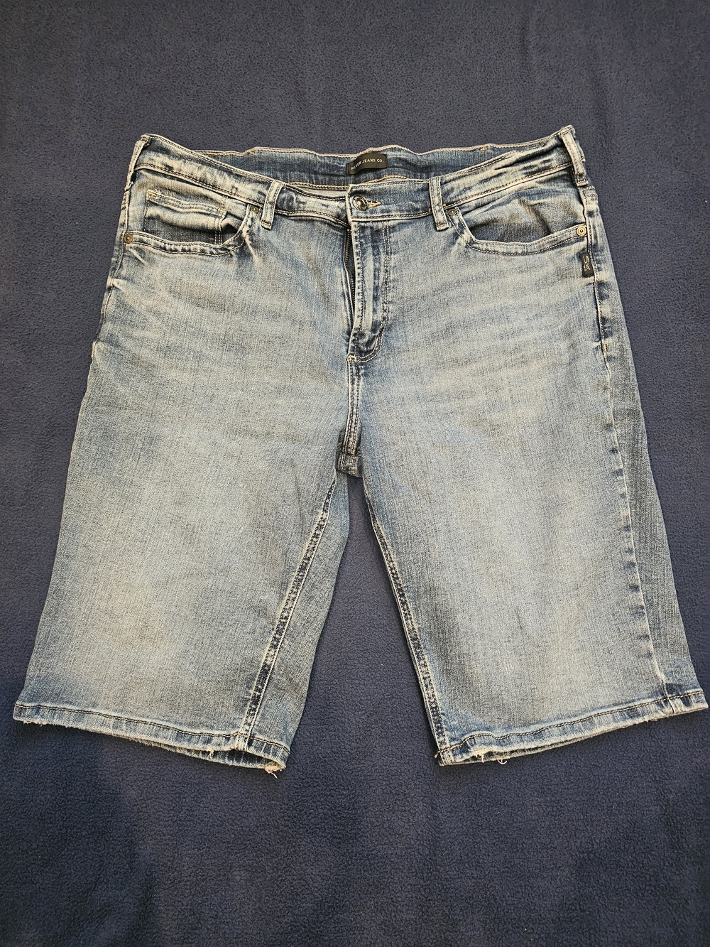 Silver Jeans Men's Silver Blue Denim Relaxed Shorts 36"